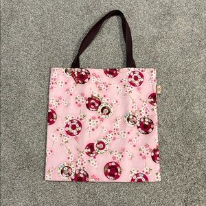 Sankosen Vintage 2002 NWT Japanese Elegant Floral Pink Tote Bag